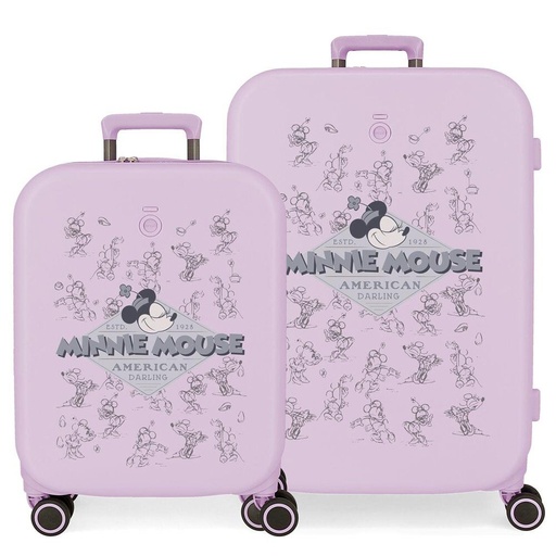[8435692732946] Set 2 Maletas trolley ABS Happiness Minnie Disney