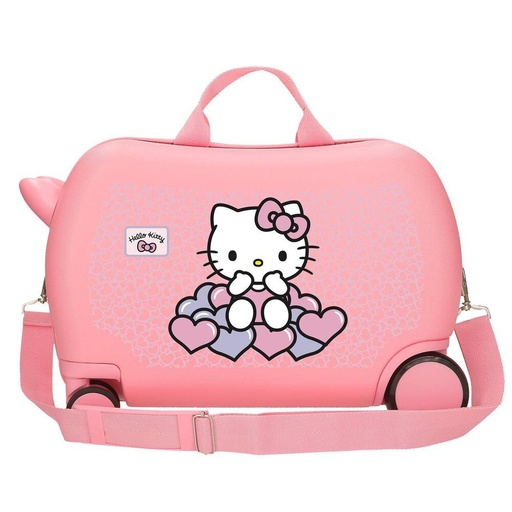 [8435692761472] Maleta ABS Hearts &#38; Dots Hello Kitty 45cm