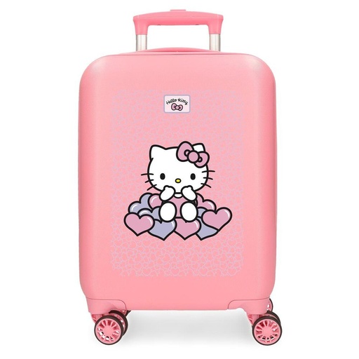[8435692761489] Maleta trolley ABS Hearts &#38; Dots Hello Kitty 50cm