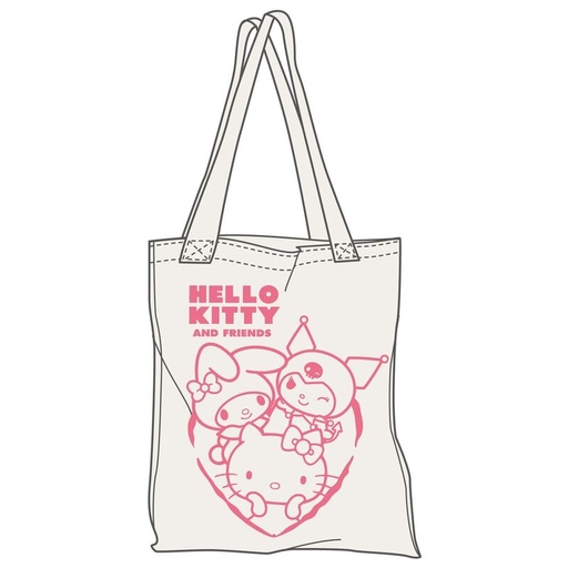 [8435746909485] Bolsa shopping Hello Kitty and Friends