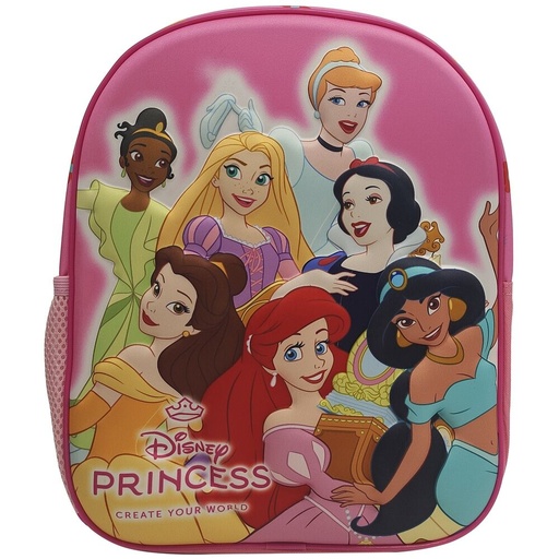 [8436615534357] Mochila 3D Rose Princesas Disney 29cm