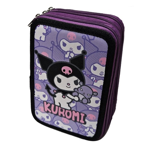 [8436615538591] Plumier Kuromi Hello Kitty triple