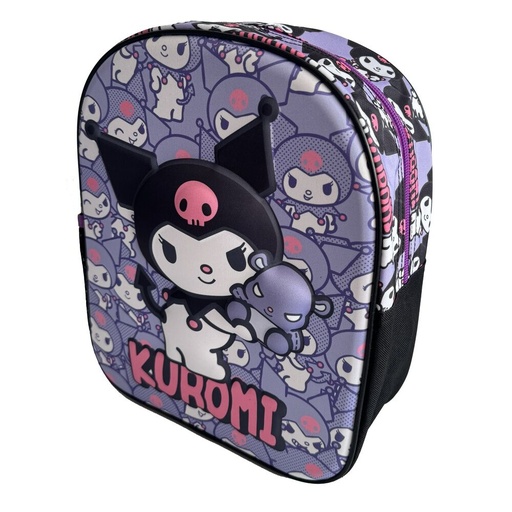 [8436615538799] Mochila 3D Kuromi Hello Kitty 29cm
