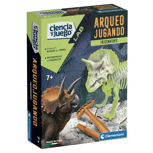 [8005125555383] Juego Arqueojugando Triceratops fosforescente