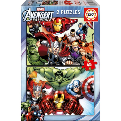 [8412668159327] Puzzles Vengadores Avengers Marvel 2x48pzs