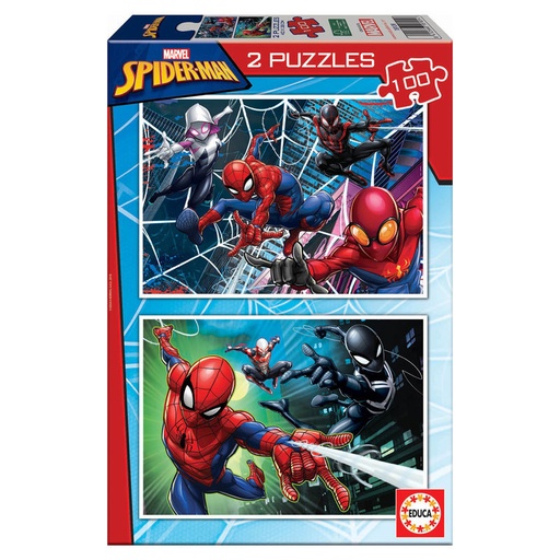 [8412668181014] Puzzle Spiderman Marvel 2x100pzs