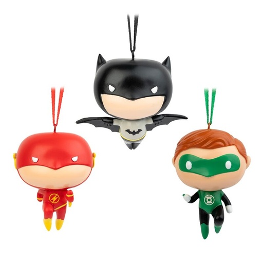 [8435497289768] Set 3 Adornos Navidad DC Comics