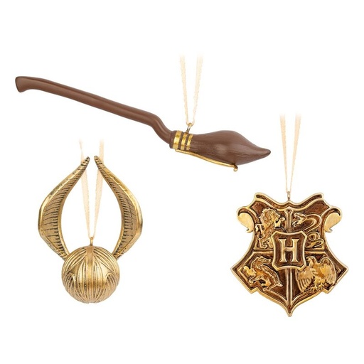 [8435497289799] Set 3 Adornos Navidad Harry Potter