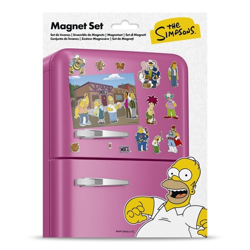 [8435747818779] Set imanes troquelados Taberna Moe Los Simpsons