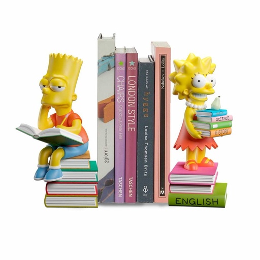 [8435747818786] Sujetalibros Bart y Lisa Los Simpsons