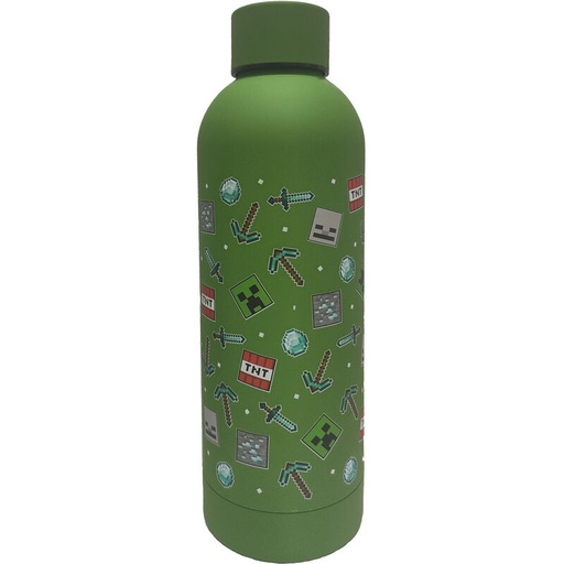 [8435507861557] Botella Acero Inoxidable Minecraft 500ml
