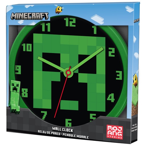 [8435507874786] Reloj pared Minecraft