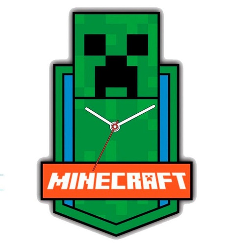 [8435507892421] Reloj pared Minecraft