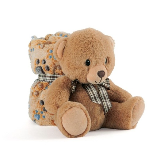 [8015831130668] Peluche + manta suave Oso Teddy 22cm