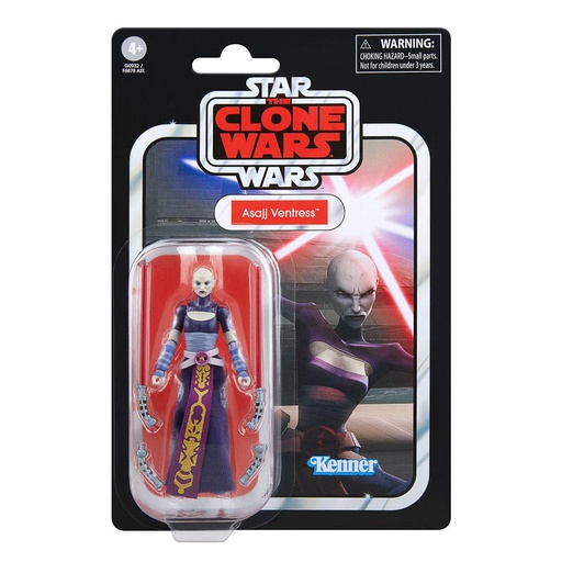 [5010996325273] Figura Asajj Ventress La Guerra de los Clones Star Wars 9,5cm