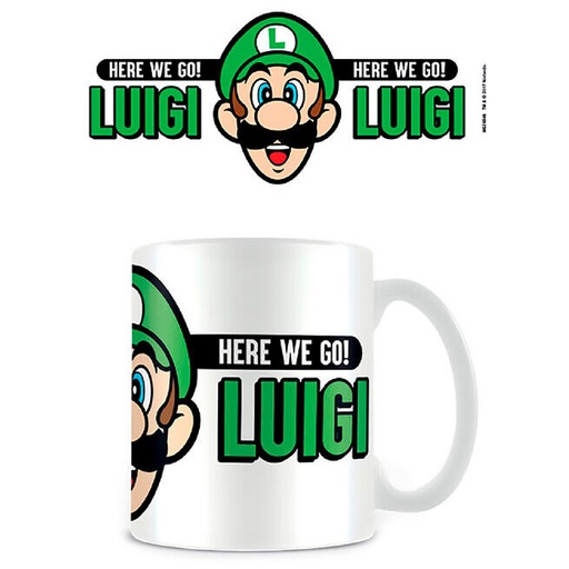 [5050574248464] Taza Here We Go Luigi Super Mario Nintendo