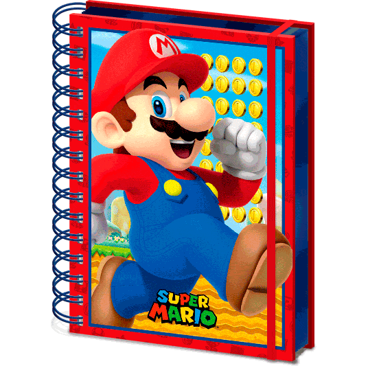 [5051265726261] Cuaderno lenticular A5 Super Mario Nintendo