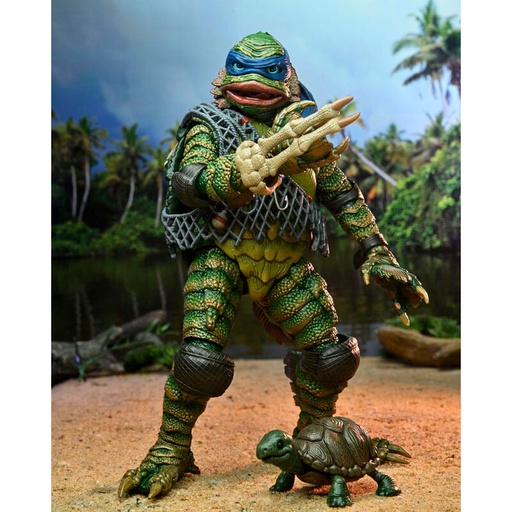 [634482543016] Figura Leonardo as the Creature Tortugas Ninja Universal Mosnters 18cm