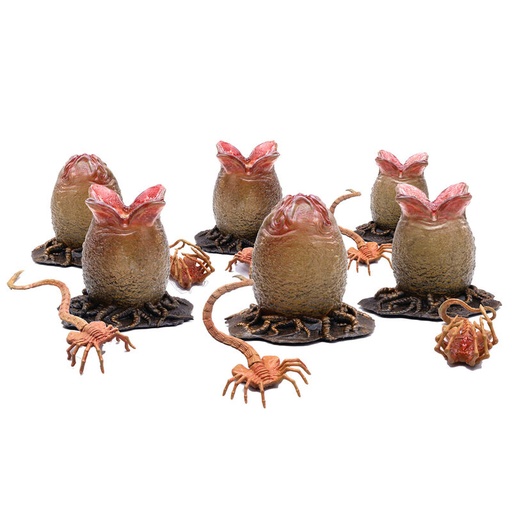 [6957534201424] Set 6 figuras Ovomorfos y Facehuggers Alien