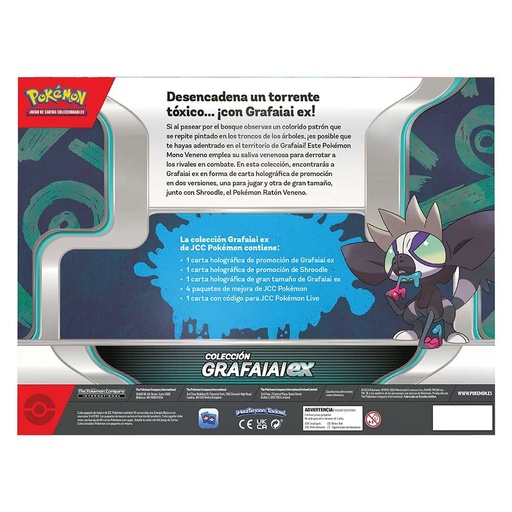 [820650504983] Blister juego cartas coleccionables Grafaiai April ex box Pokemon español