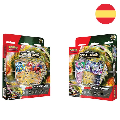 [820650505249] Baraja juego cartas coleccionables Koraidon & Miraidon Pokemon español surtido