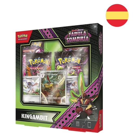 [820650505423] Blister juego cartas coleccionables Kingambit Fabula Sombria Pokemon español