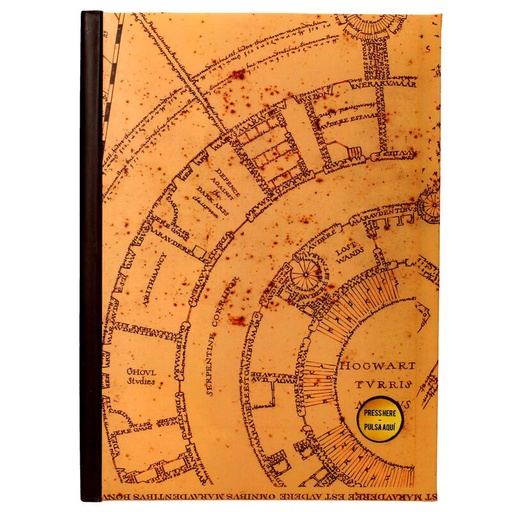 [8435450232640] Cuaderno A5 Mapa del Merodeador Harry Potter