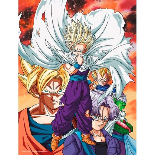 [8435450249952] Poster cristal Heroes vs Cell Dragon Ball Z