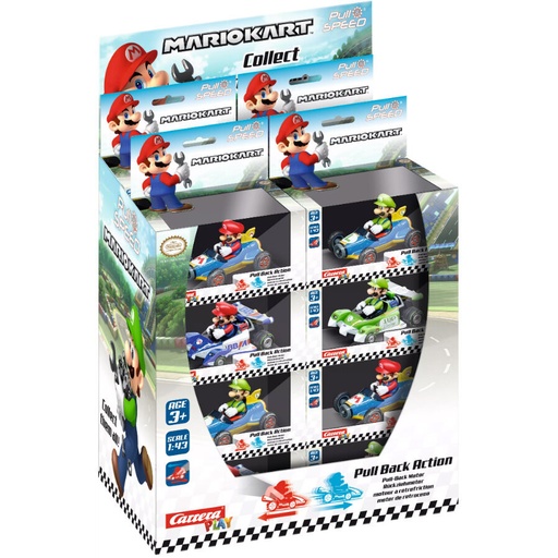 [9003150170693] Coche Pull Speed Special Mario Kart surtido