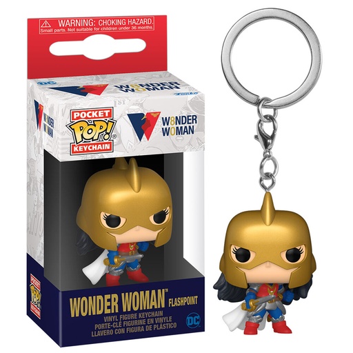 [889698549950] Llavero Pocket POP DC Comics 80Th Wonder Woman Flashpoint