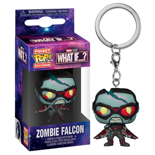 [889698574013] Llavero Pocket POP Marvel What If Zombie Falcon