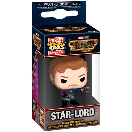 [889698675000] Llavero Pocket POP Marvel Guardianes de la Galaxia 3 Star-Lord