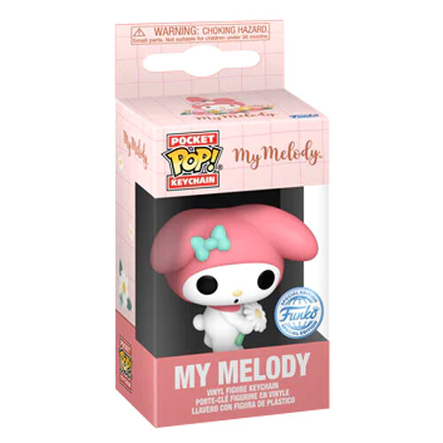 [889698770491] Llavero Pocket POP Hello Kitty My Melody Spring Time