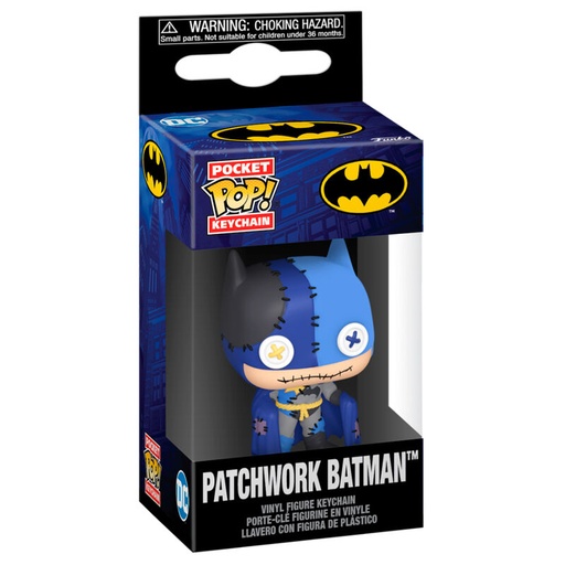 [889698809078] Llavero Pocket POP DC Comics Patchwork Batman