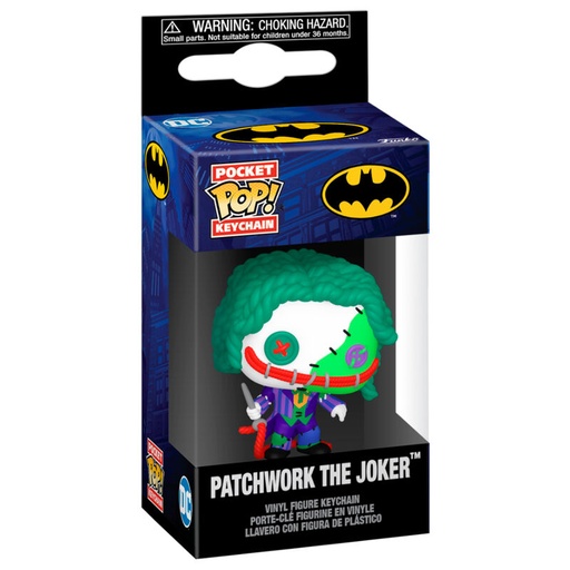 [889698809085] Llavero Pocket POP DC Comics Patchwork Joker