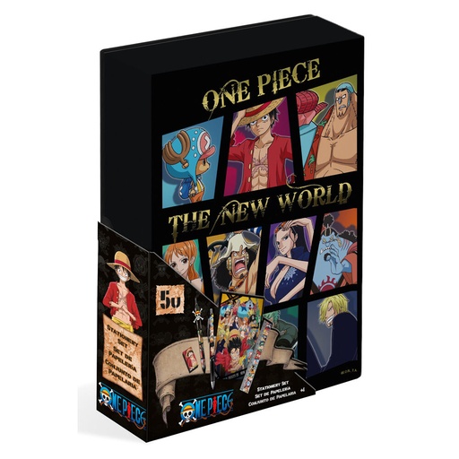 [8435507889476] Estuche papeleria One Piece 5pzs