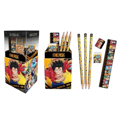 [8435507889490] Portalapices con papeleria One Piece