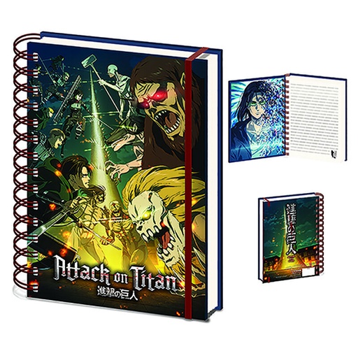 [5056480391171] Cuaderno A5 Attack on Titan