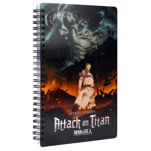 [8435450260186] Cuaderno 3D Titan Attack on Titans