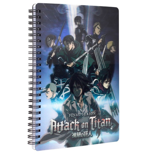 [8435450260209] Cuaderno 3D Group Attack on Titans