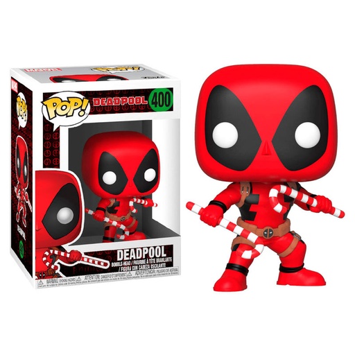 [889698339858] Figura POP Marvel Holiday Deadpool with Candy Canes
