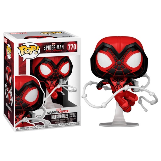 [889698501552] Figura POP Marvel Spiderman Miles Morales Crimson Cowl Suit