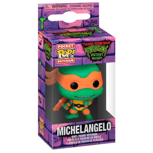 [889698723305] Llavero Pocket POP Tortugas Ninja Michelangelo