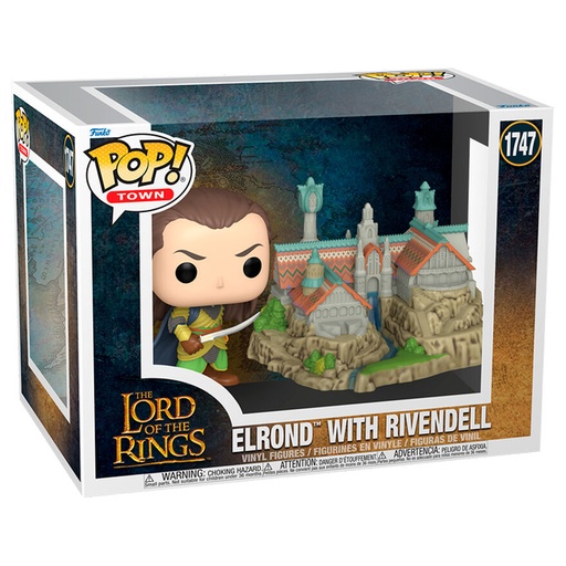 [889698837873] Figura POP Town El Señor de los Anillos Lord Elrond with Rivendell