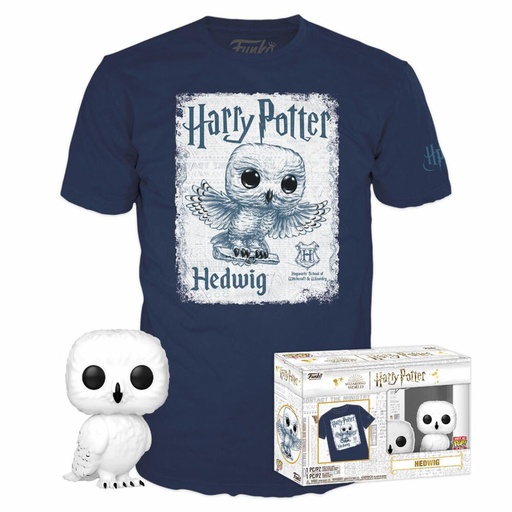[889698636100] Set figura POP & Tee Harry Potter Hedwig