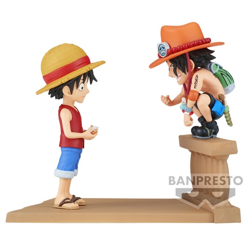 [4983164894752] Figura Monkey D Luffy & Portgas D Ace World Collectable Log Stories One Piece 8cm