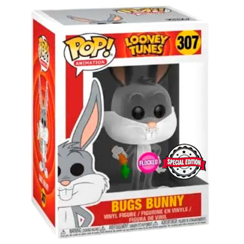 [889698265744] Figura POP Looney Tunes Bugs Bunny Flocked Exclusive