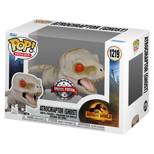 [889698558433] Figura POP Jurassic World Atrociraptor Ghost Exclusive