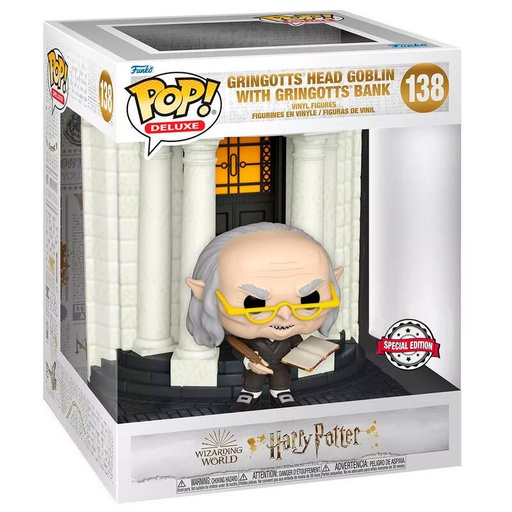 [889698581264] Figura POP Harry Potter Diagon Alley Gringotts Bank with Head Exclusive