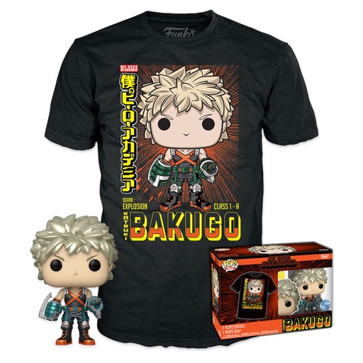 [889698645959] Set figura POP & Tee My Hero Academia Katsuki Exclusive